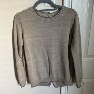 Mango Classic Beige Women's Sweater
